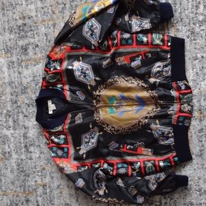 Gamblers Jacket, silk, women's L, Vintage